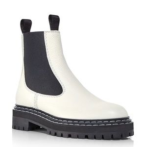 NWT Proenza Schouler Lug Sole Calf Skin Pull-On Chelsea Ankle Boots